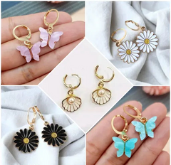 Gold Plated Drop Earrings