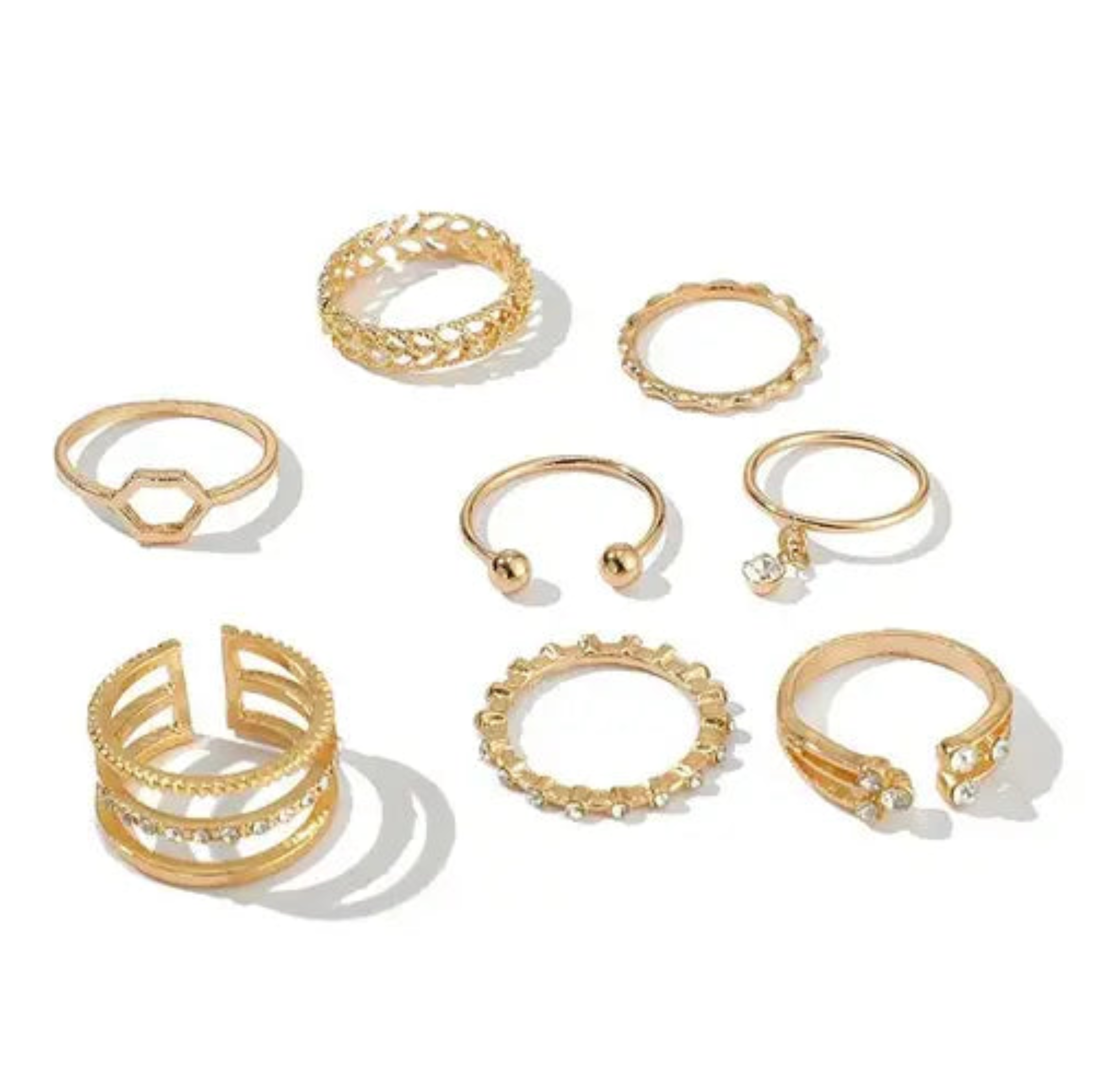 Gold Plated Ring Set