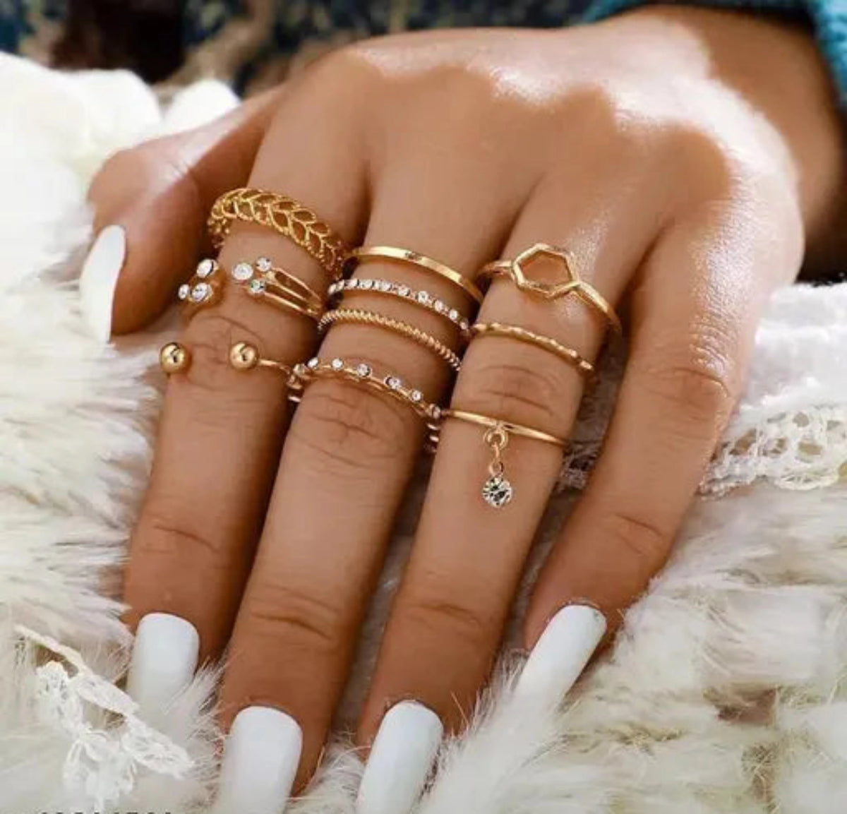 Gold Plated Ring Set