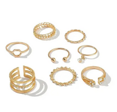 Gold Plated Ring Set