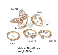 Gold Plated Rings Set