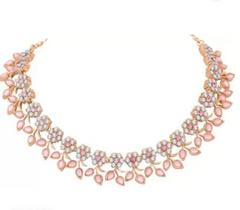 Rose Gold Kundan Necklace