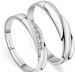 Silver Couple Bands